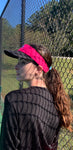 detachable visor pink and black